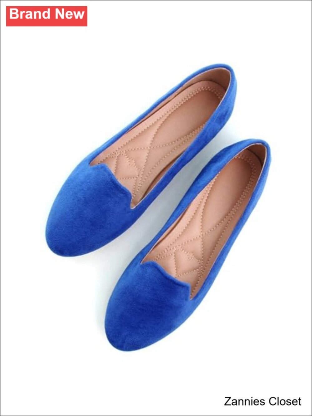 ✨SAILING LU Women's Round Toe Comfortable Ballet Flats Vegan Suede Slip-On